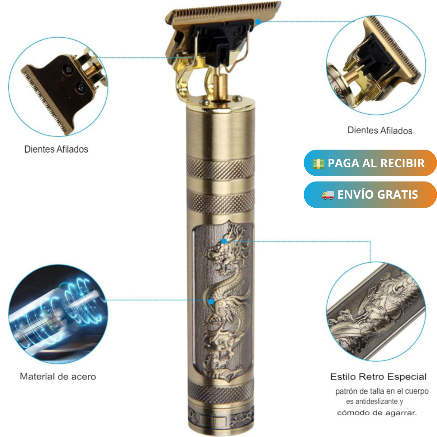 Afeitadora Portátil Recargable SteelDragon – Precisión sin esfuerzo diario